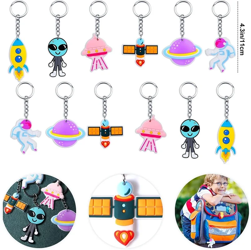 72pcs/36pcs Outer Space Party Favors Kid Astronauts Alien Stickers Boy Birthday Party Bag Pinata Fillers wedding Christmas Gifts