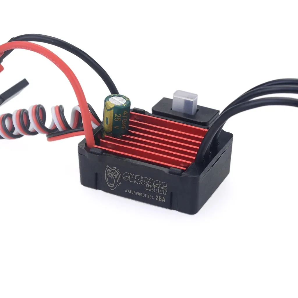 SURPASS HOBBY KK Waterproof Brushless ESC 25A/35A/45A/60A/80A/120A/150A T Plug for 1/8 1/10 1/12 1/14 1/16 1/20 RC Car Motor