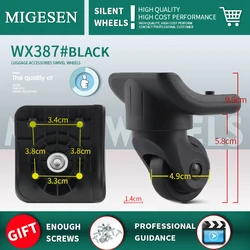 Suitable For Samsonite Trolley Case Universal Wheel Xingyu 076 Accessories Caster Suitcase Maintenance Silent Shock-Absorbing