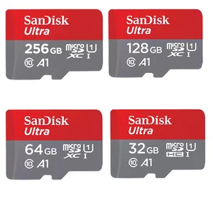 Bilashmart Sandisk Ultra Micro tf SD 128GB 32GB 64GB 256GB Micro tf SD Card SD/TF Flash Card Memory Card 128gb miniSD Phone reader