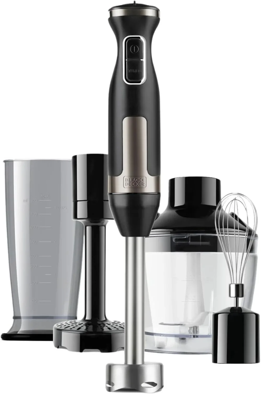 BXHBA1500E Batidora de mano, 1500 W, 3 Accesorios,cero Inoxidable, Inox