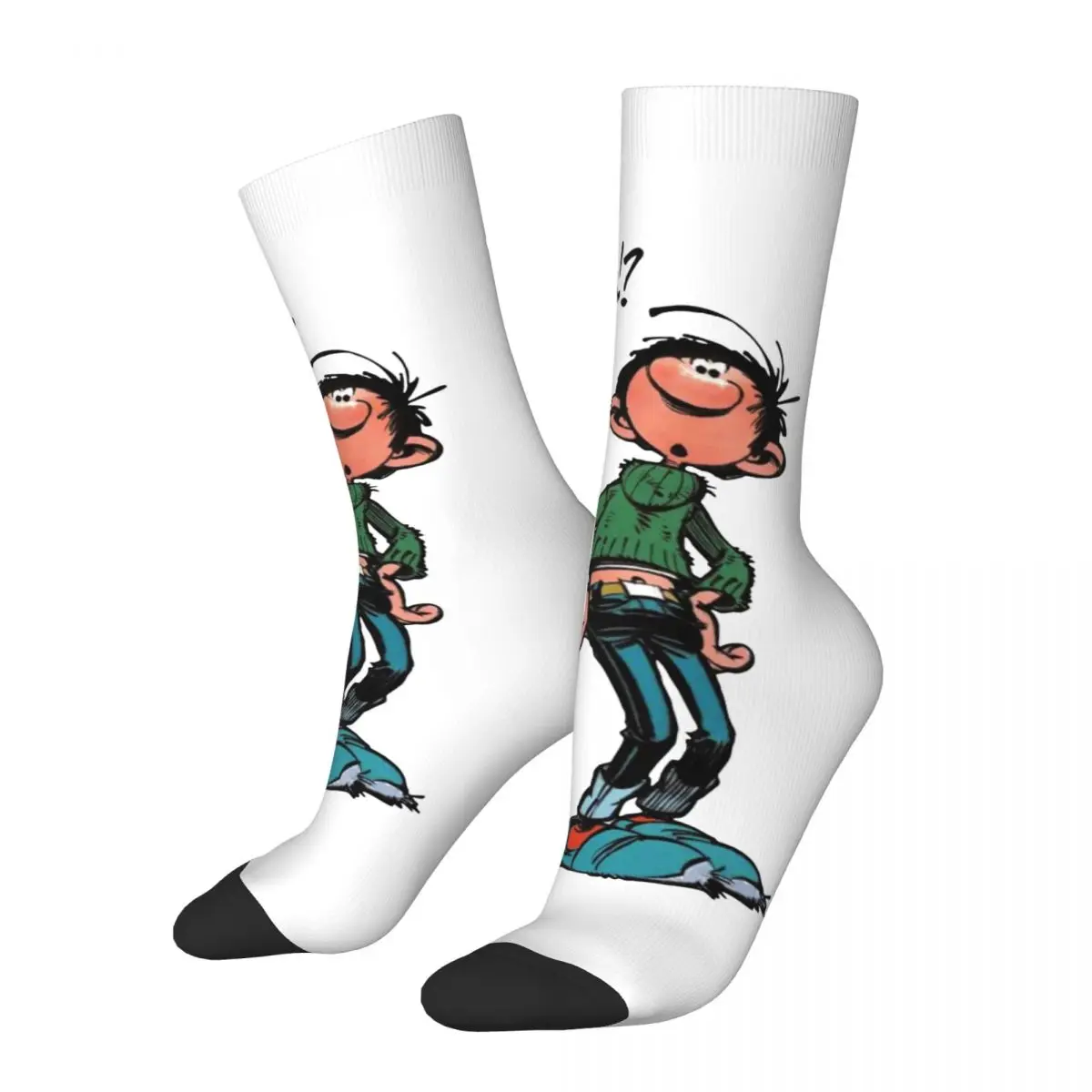 Fashion Men's Socks Casual Gaston Lagaffe Gomer Goof Sock Sport Women's Sock Spring Summer Autumn Winter