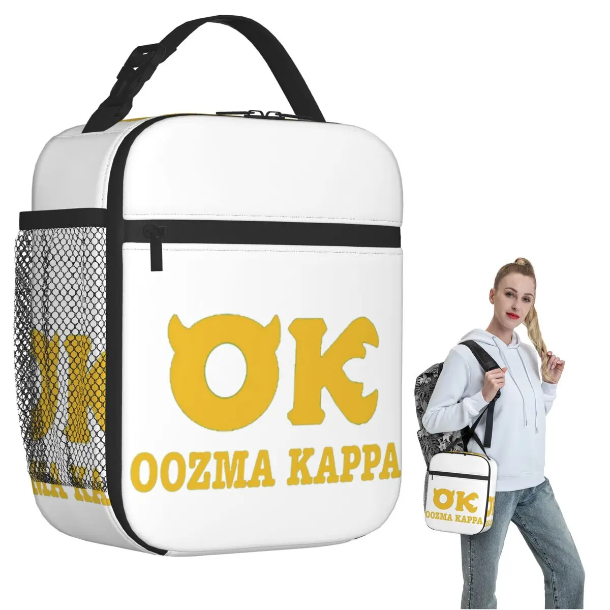 

Squishy Oozma Kappa OK Изолированная сумка для обеда для женщин и детей Портативные коробки для еды Термальный ланч-бокс Tote