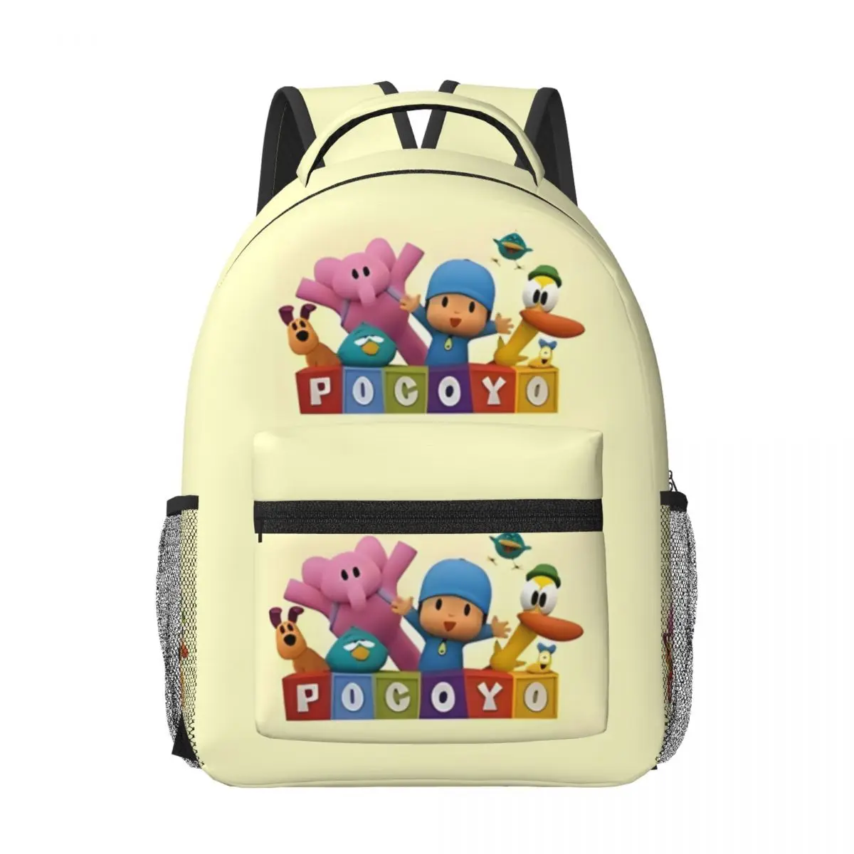 P-Pocoyo Printed Lightweight Casual Schoolbag For School, Outdoor, Shopping, Office 17in