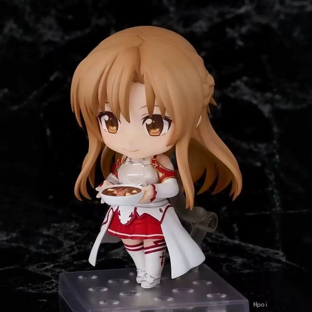 Nendoroid Asuna 1669 Ver 2 Sword Art Online Austauschbares Gesicht Bewegliche Actionfigur Sammlermodell Desktop-Ornament Geschenk
