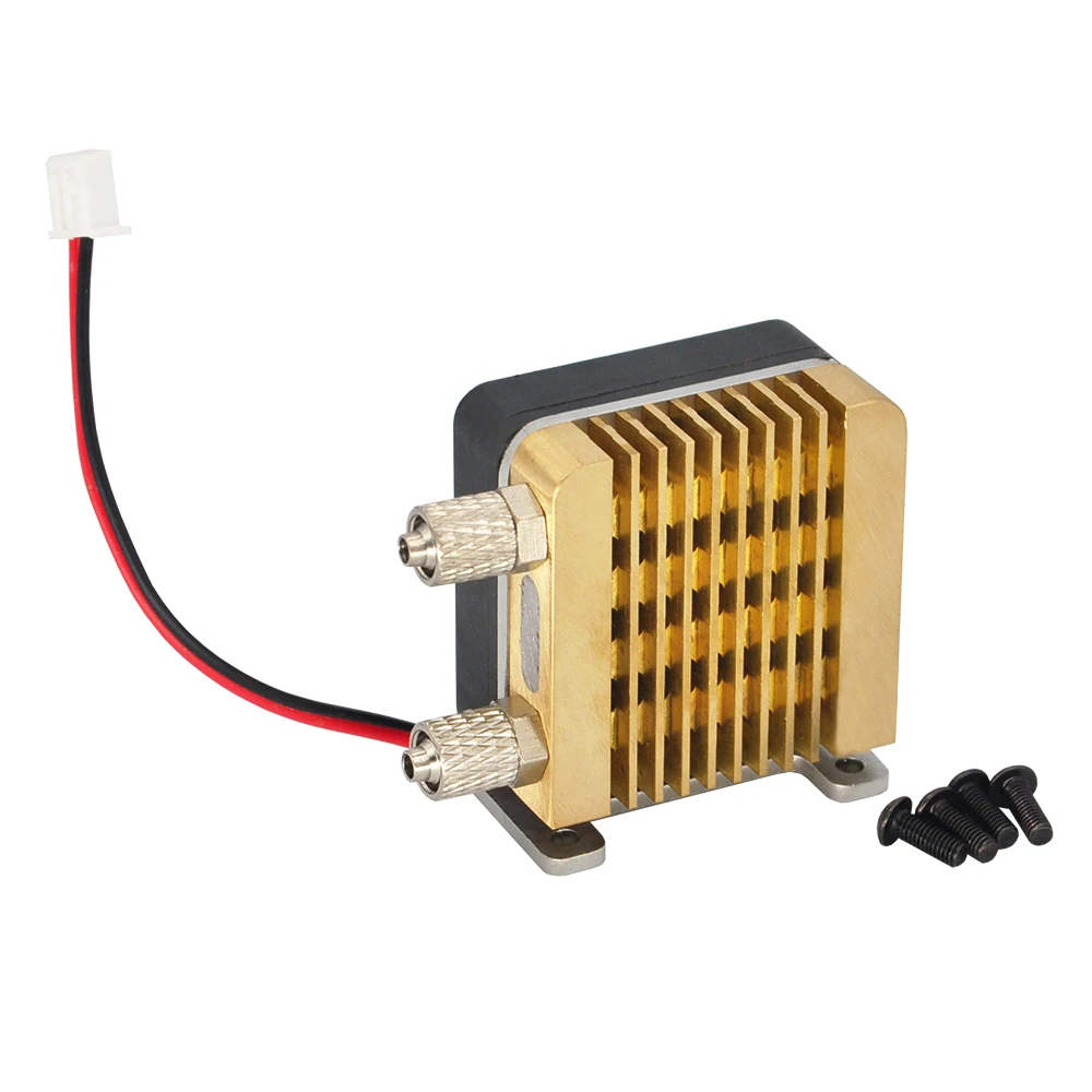 Mini Full Brass Hydraulic Radiator with Fan For 1:14 1/16 RC Excavator Truck RC Car Model