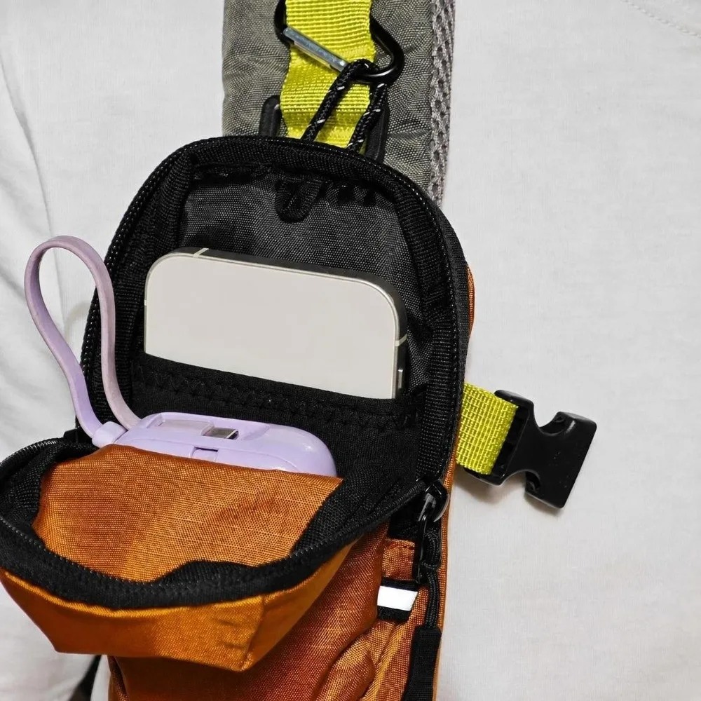 Lightweight Backpack Strap Pouch Water-Resistant Portable Shoulder Strap Phone Bag Versatile Mini Storage Pouch