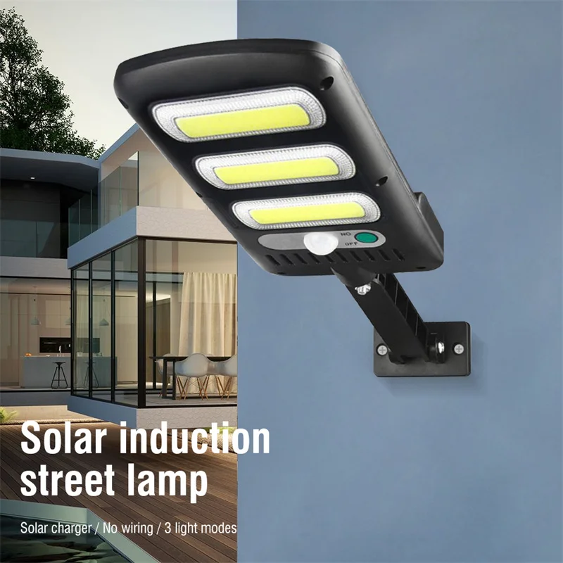 Newest Solar Sensor Street Lights Outdoor IP65 213 LED Solar Motion Sensor Wall Lamp with 3 Lighting Mode Lights for House Decor