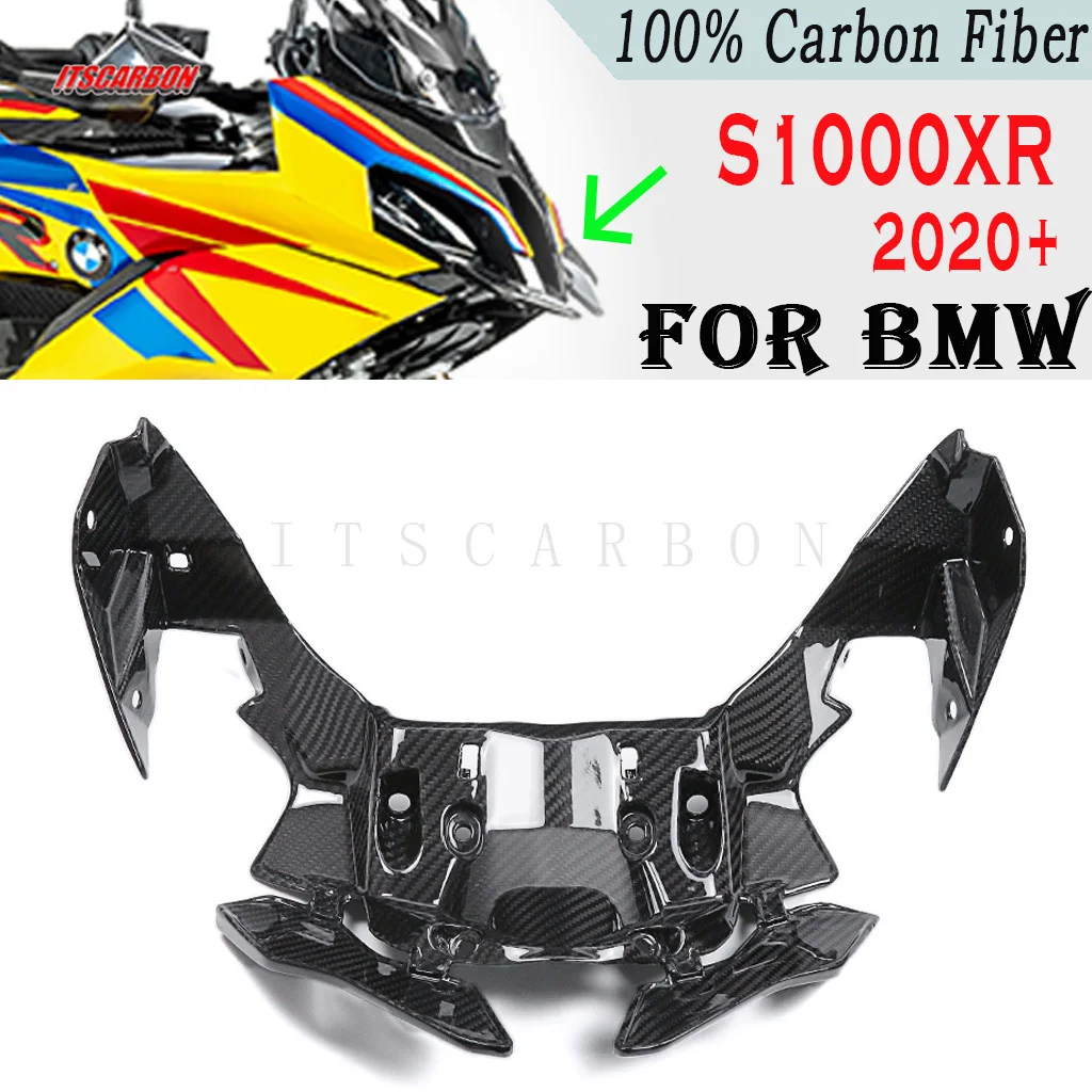 For BMW S1000XR S1000 XR S 1000XR 2020 2022 + Motorcycle Accessories Real Dry Carbon Fiber Front Fairing Parts Fairings Kits