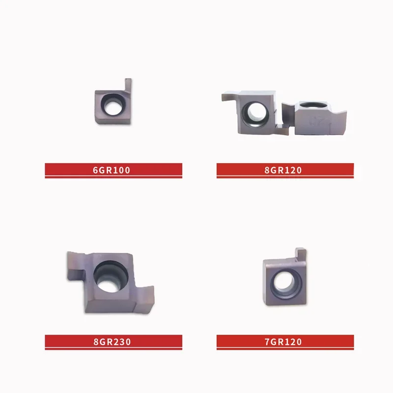 Imagem -02 - Cnc Carbide Insere Cortador Grooving Cutter Bore Grooving Cutter Aço Inoxidável Pequeno Diâmetro 6gr 7gr 8gr 9gr
