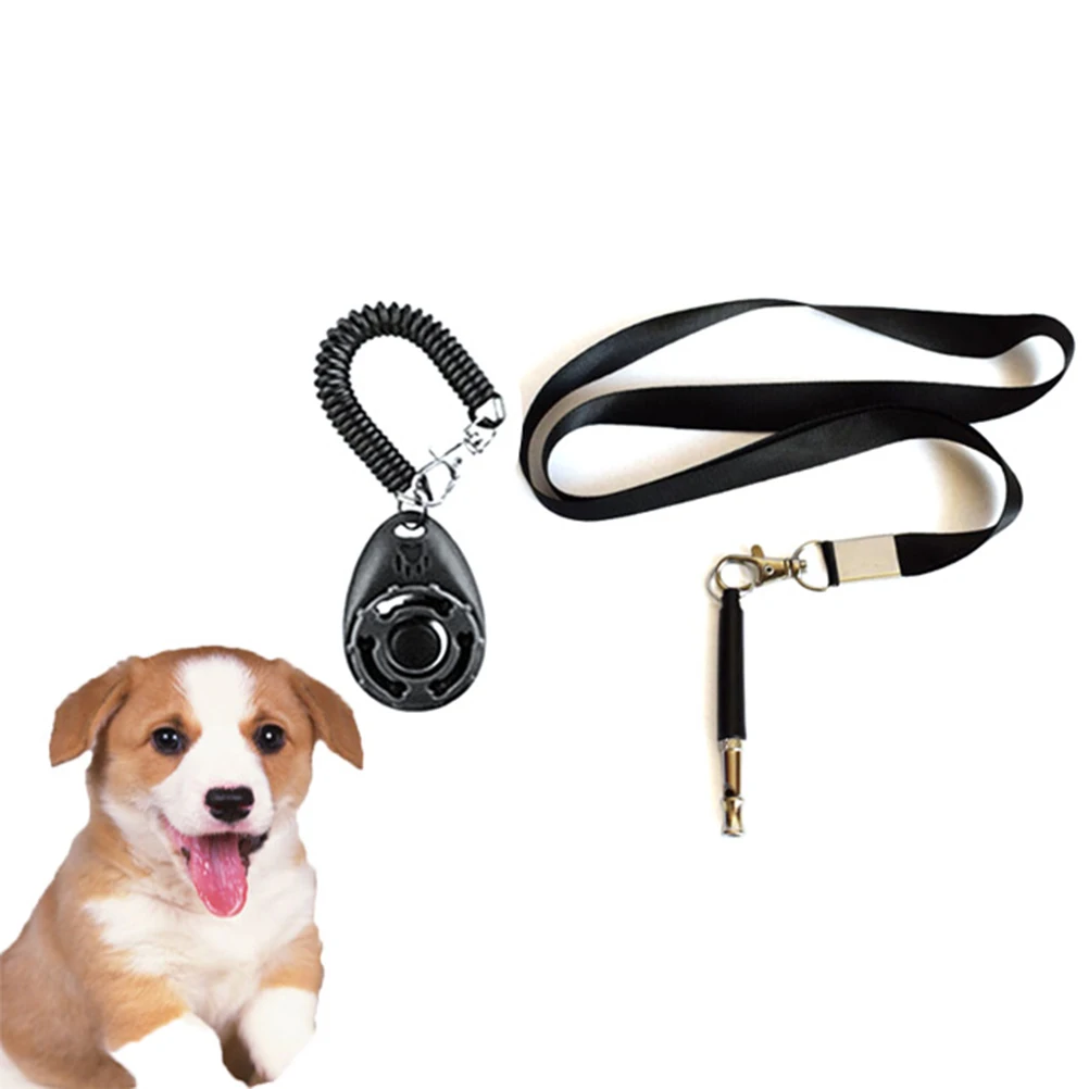 

Dog for Large Dogs Pet Training Set Clicker Pets Button with Wrist Strap Puppy Essentials