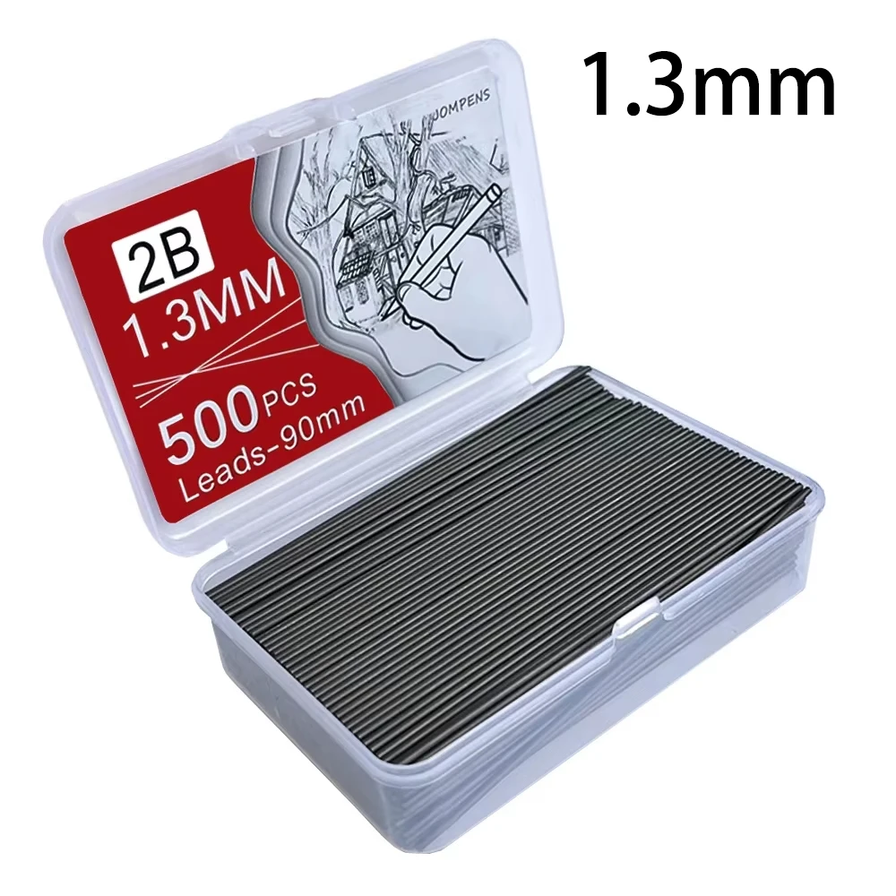 250/500/1000 Stück Druckbleistiftminen 0,5/0,7/0,9/1,3 mm, große Kapazität, austauschbare Bleistiftminen, Schreibwaren für Schüler – Detail 9