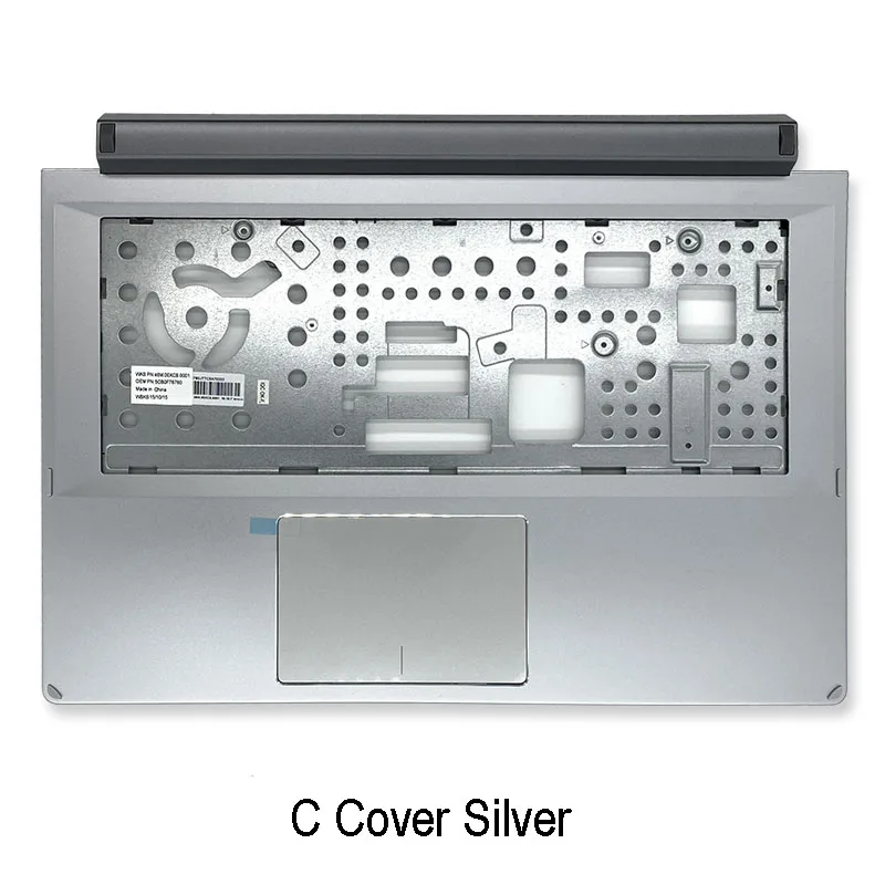 Novo para lenovo flex 2 14 série portátil lcd capa traseira frente moldura dobradiças mais palrmest inferior caso a b c d prata 5cb0f76776