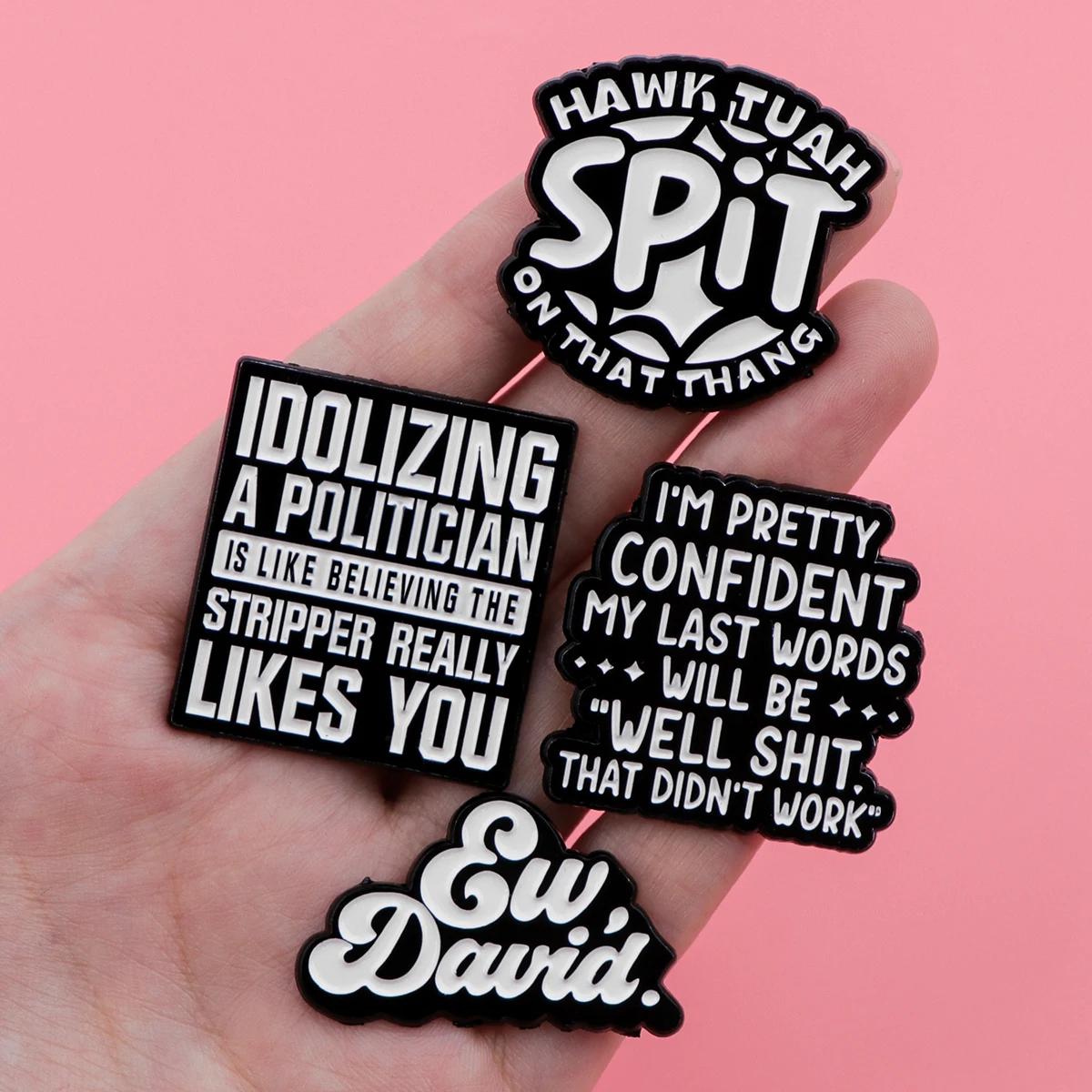Around & Find Out Enamel Pin Funny Quotes Brooch Pines Lapel Pins Badge Clothing Accessories Fashion Jewelry Unique Gifts
