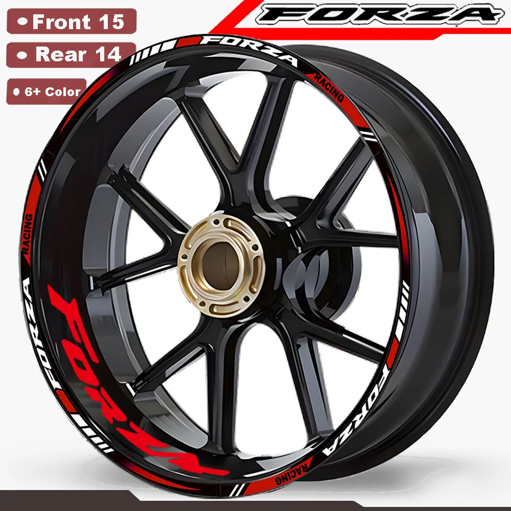 For Honda Forza125 Forza250 Forza300 Forza350 Wheel Sticker Motorcycle Accessories Tuning Parts Decal Forza 125 250 300 350 2025