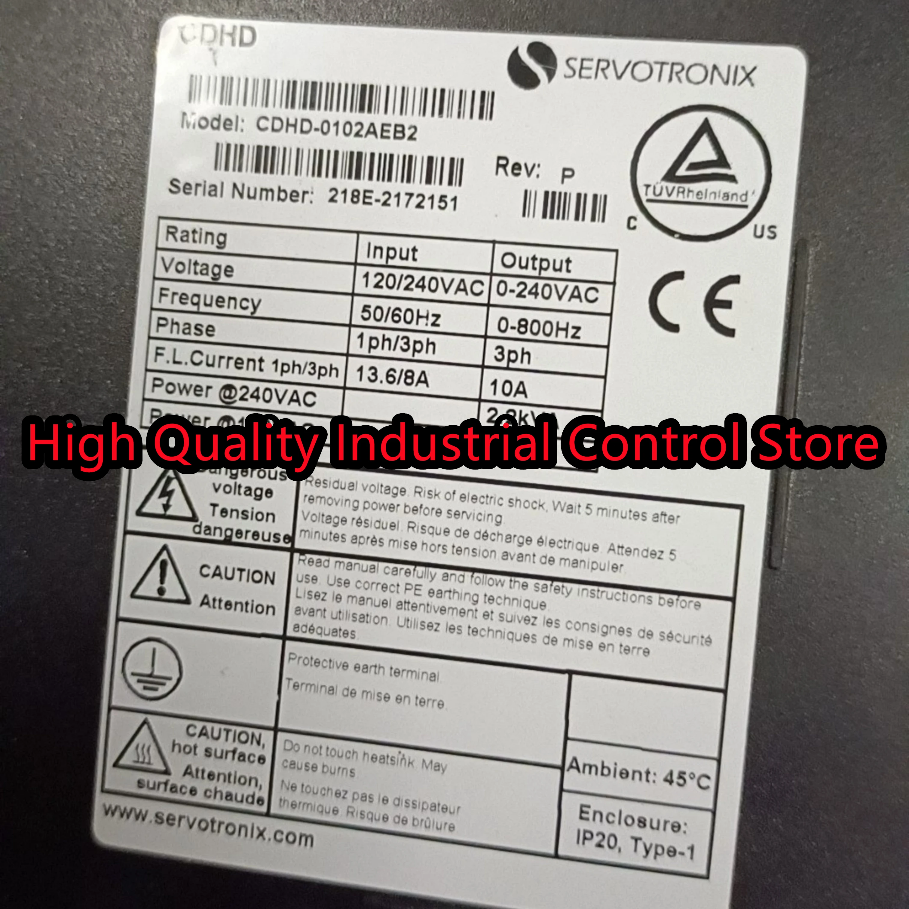 

CDHD-0102AEB2 CDHD-0102AEC2 Servo driver 100%NEW
