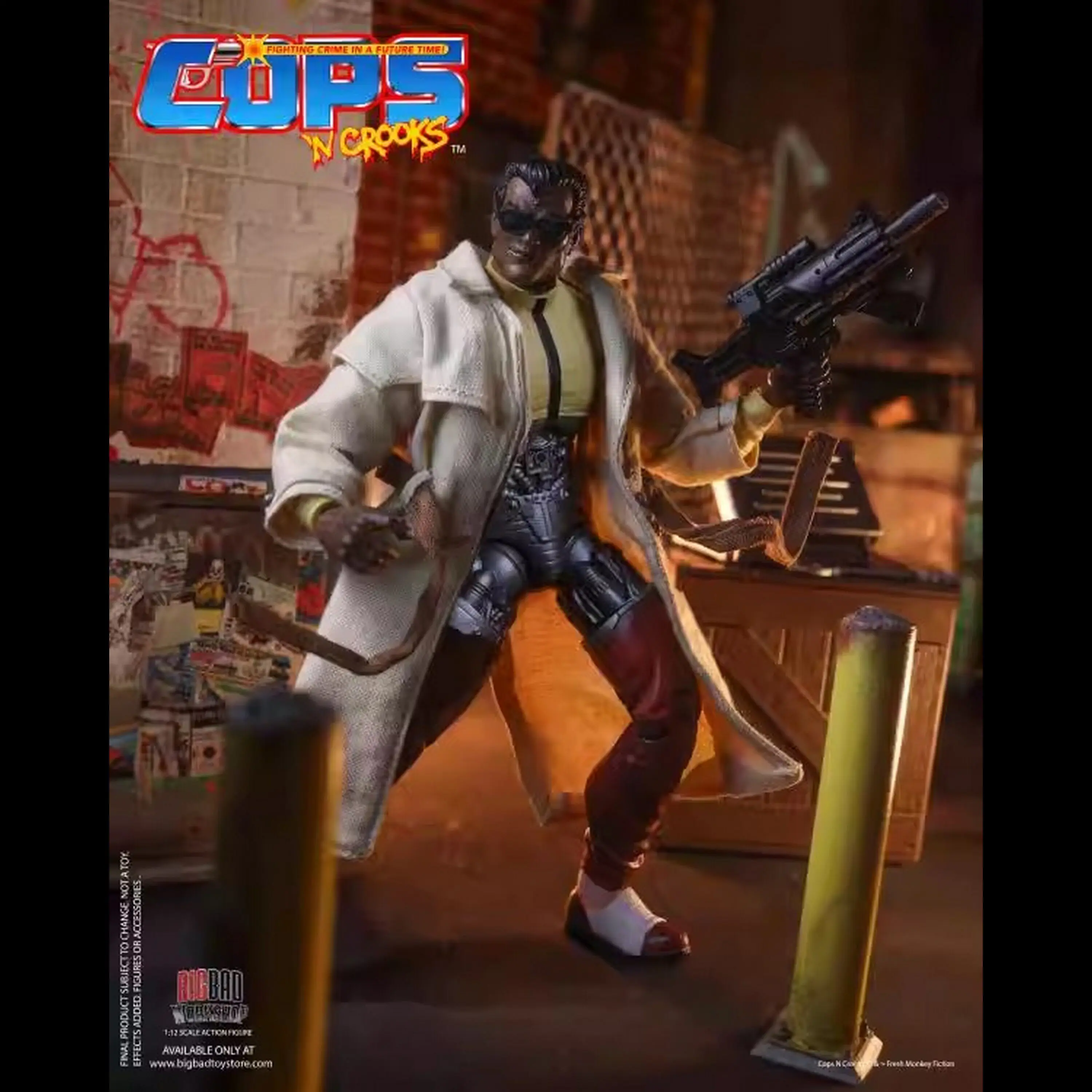 

New Genuine Cops N Crooks Action Figure 1/12 Scale Bulletproof Detective Articulated Collectible Models in stock