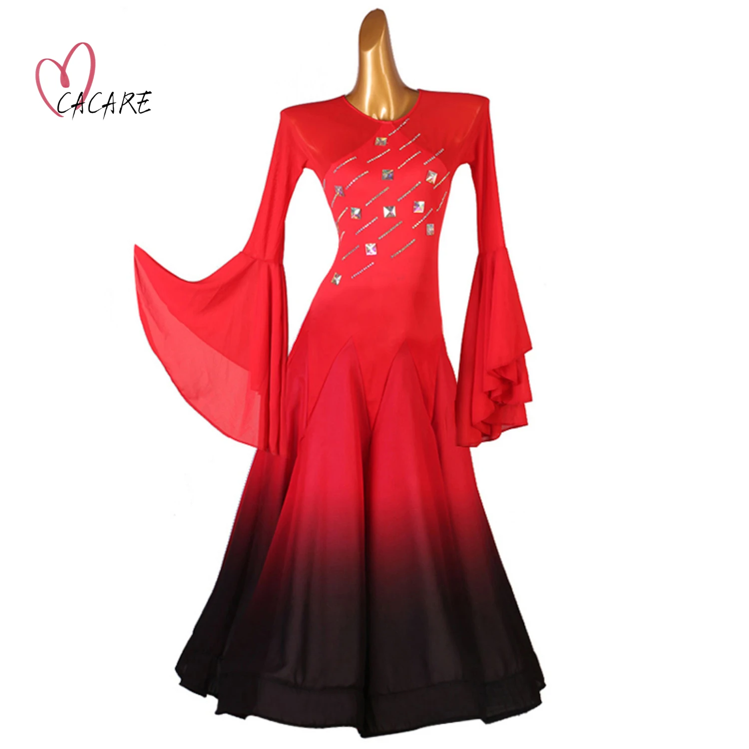 Vestidos de vals de salón, ropa de baile flamenco estándar, Ropa de baile moderna, disfraz de Jazz, ropa de estilo coreano, D1440