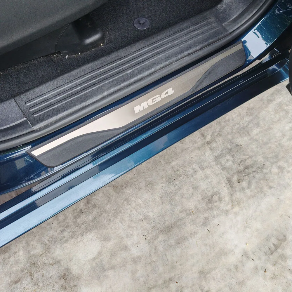 Für MG4 Urban 2026 2027 Zubehör Auto Edelstahl Kunststoff Türschwellerleiste Pedalabnutzungs-Schutzfolie Aufkleber – Detail 7