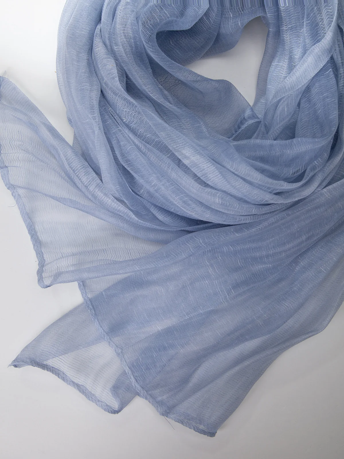 Damen-Organza-Schal, transparenter, durchsichtiger Gaze-Schal, leichter Sonnenschutz-Wickel, atmungsaktiv, modisch, für den Sommer und den Alltag – Detail 29