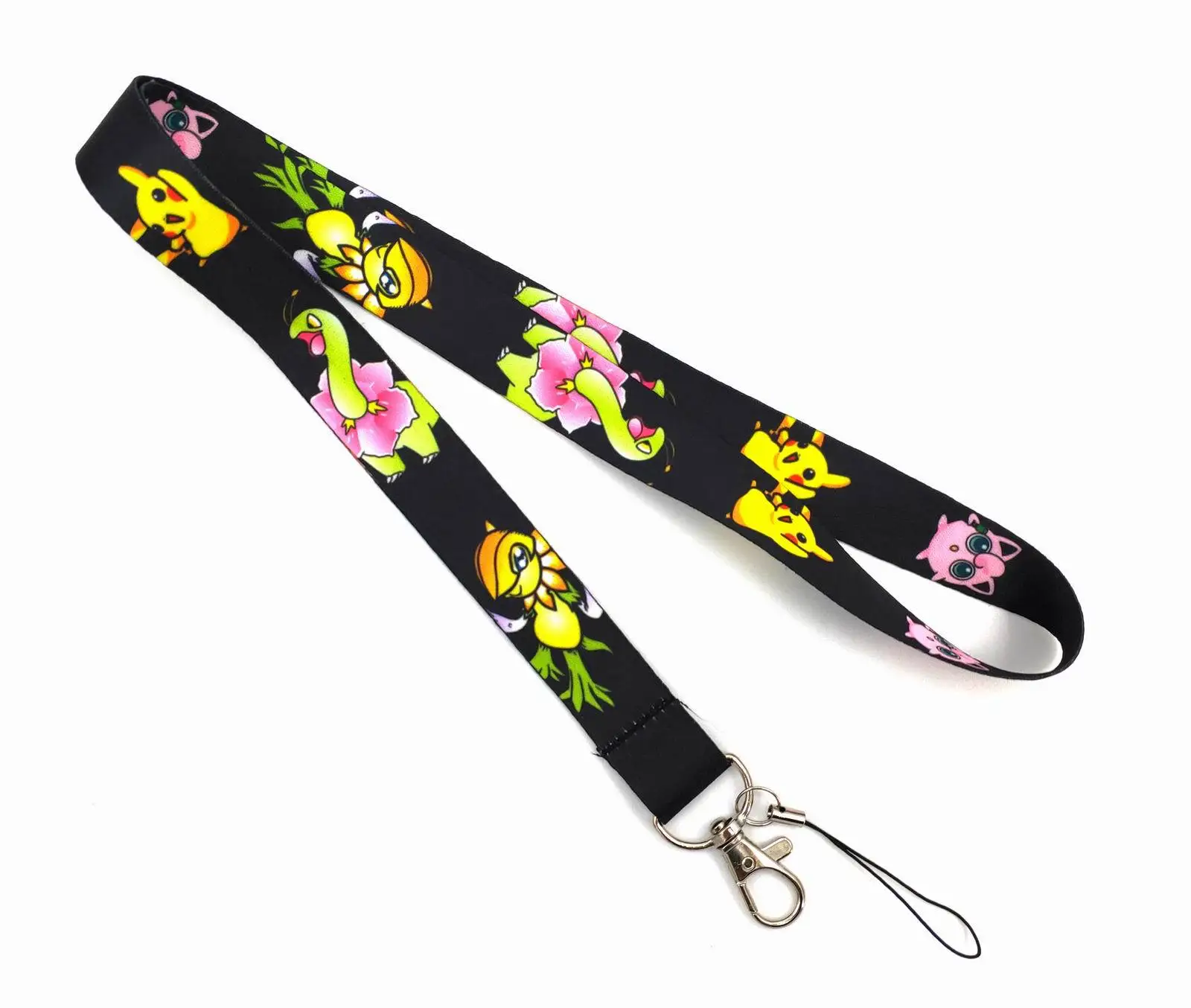 Pokemon Pikachu Charizard Jigglypuff Eevee Polyester Lanyard Cartoon Zertifikat Marke Lange Abzeichen Kamera Seil Halter Lanyard