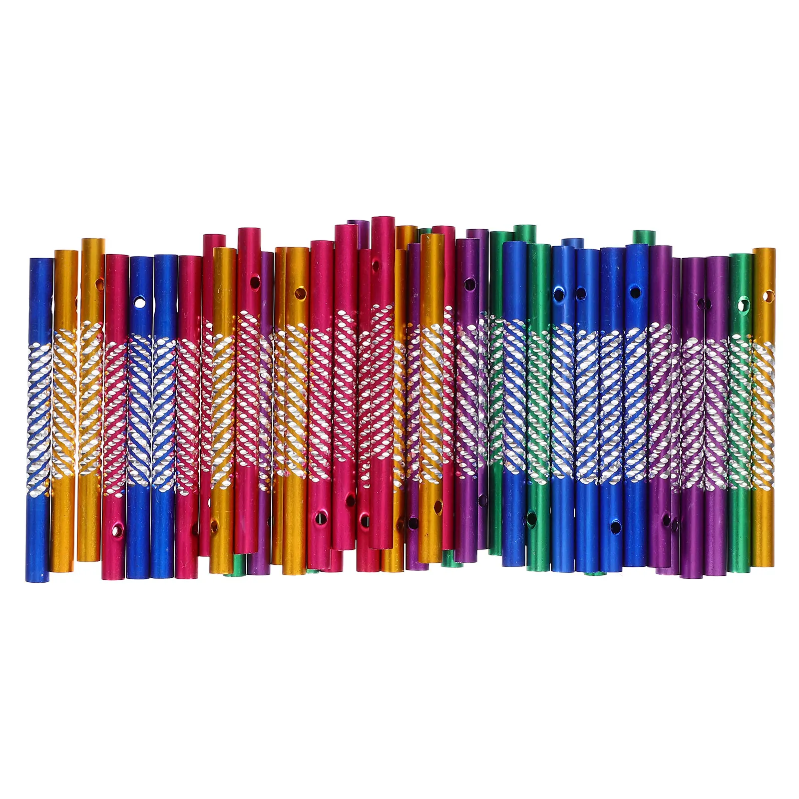 

50Pcs Wind Chime Making Tubes Aluminum Hollow Bars for DIY Outdoor Indoor Decoration Accessories Wind Chime Tubes