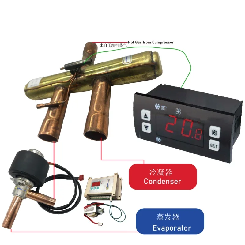 FOR 30KW hot gas defrost working kits are designed for air source heat pump, saving 70% energy consumption & more quick defrost