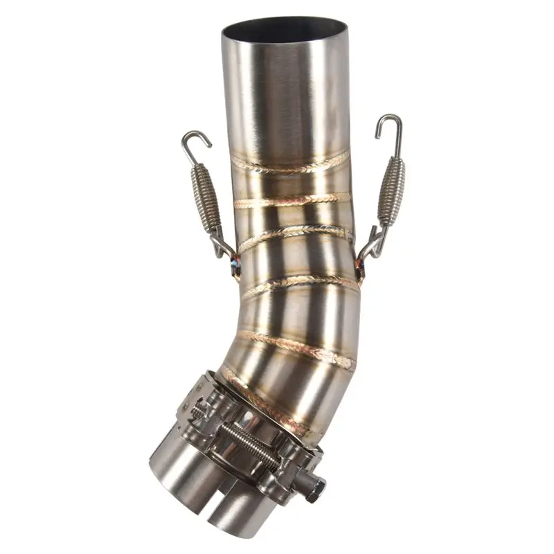 

A82U-Motorcycle Motorbike Middle Exhaust Middle Mid Link Pipe Connector For Kawasaki Z900 2017-2018 Without Exhaust Muffler