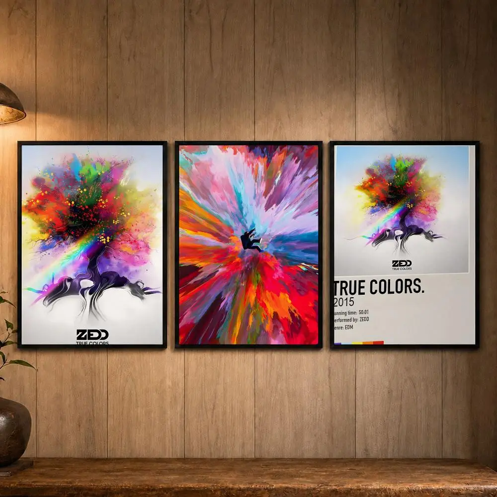 EDM Producer Zedd Poster Self-adhesive Art Poster Decoracion Painting Wall Art White Kraft Paper Home Decor