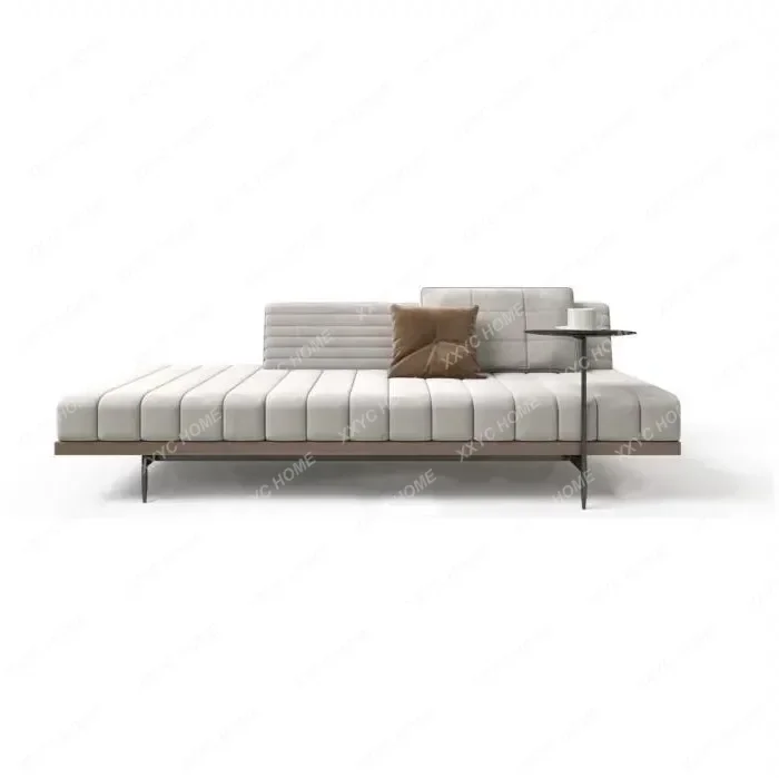 A Nordic fabric living room concubine reclining chair leisure sofa bench light luxury  bench bedroom concubine couch