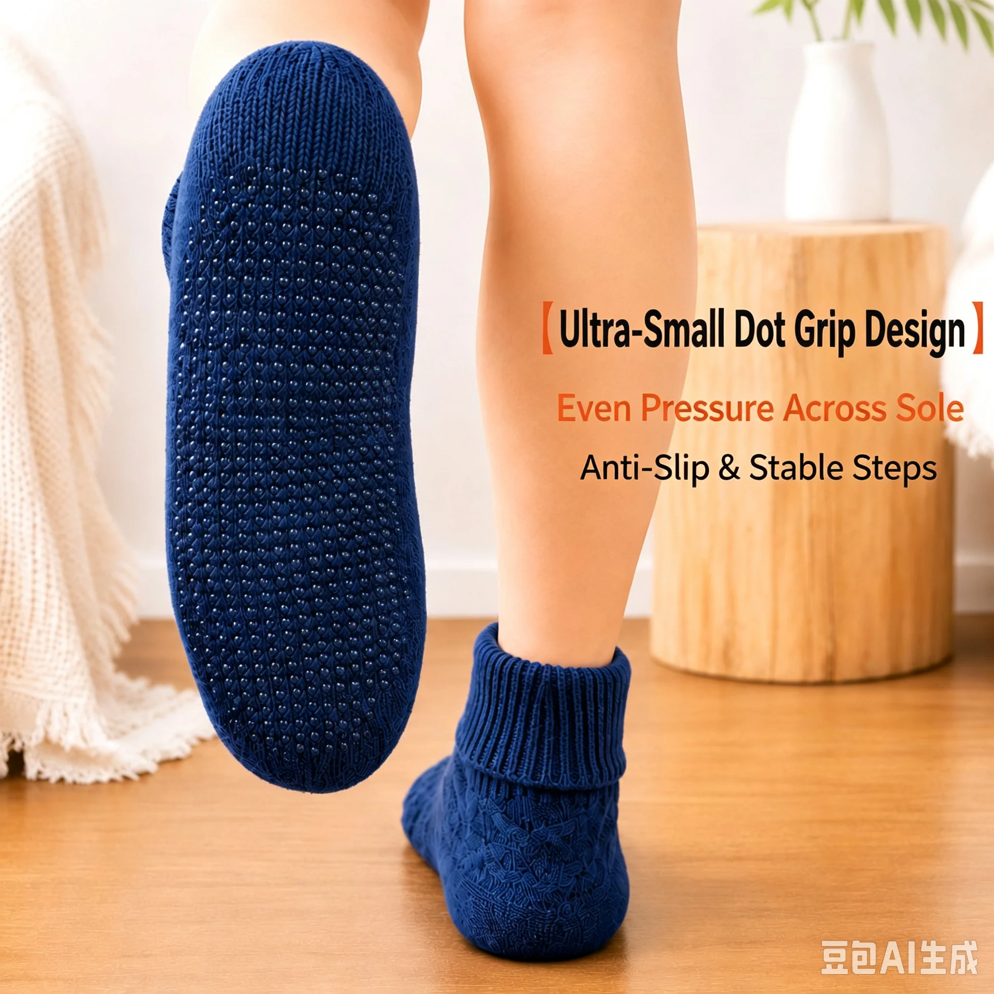 Room Socks Slippers Socks Non-Slip Warm Winter Socks Women Velvet Padded Indoor Home Foot Sock Female Calcetines Calcetas Mujer