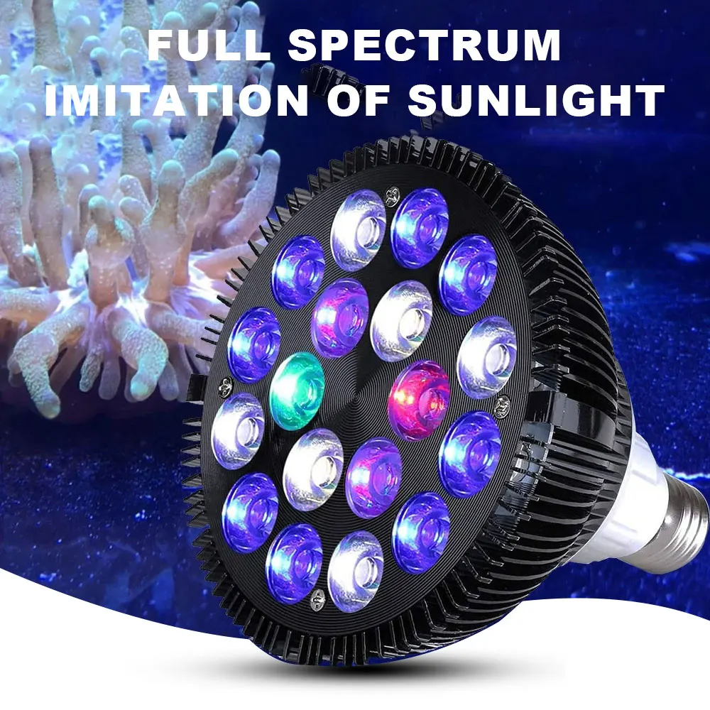

New Aquarium Landscaping Light Full Spectrum Water Grass Lamp Color Change Fish Tank Lighting Fixture E26/E27 UV Lamp 45W/54W