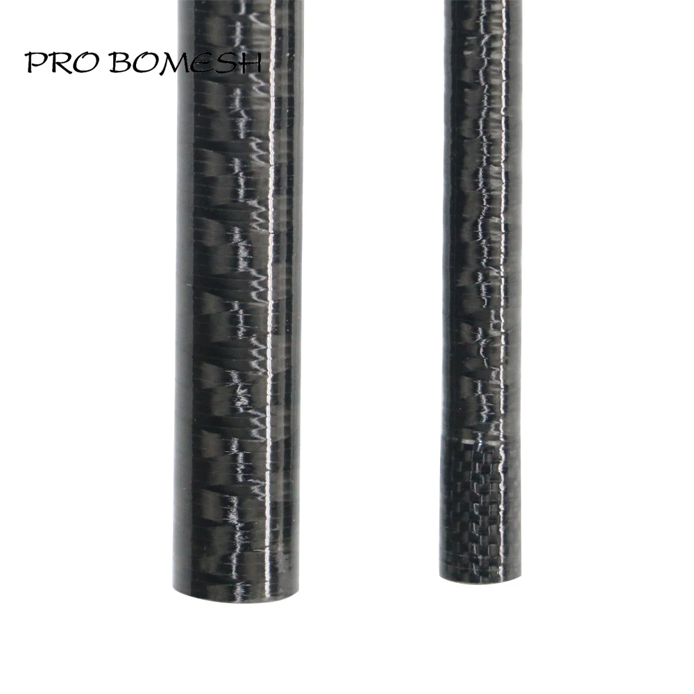 Pro bomesh 1 pcs 2,46 m/8ft 2 Abschnitt Wirbel geschliffen Kohle faser Reises tange Egings tange Rohling Zapfen verbindung DIY Stange Gebäude Rohling – Detail 5
