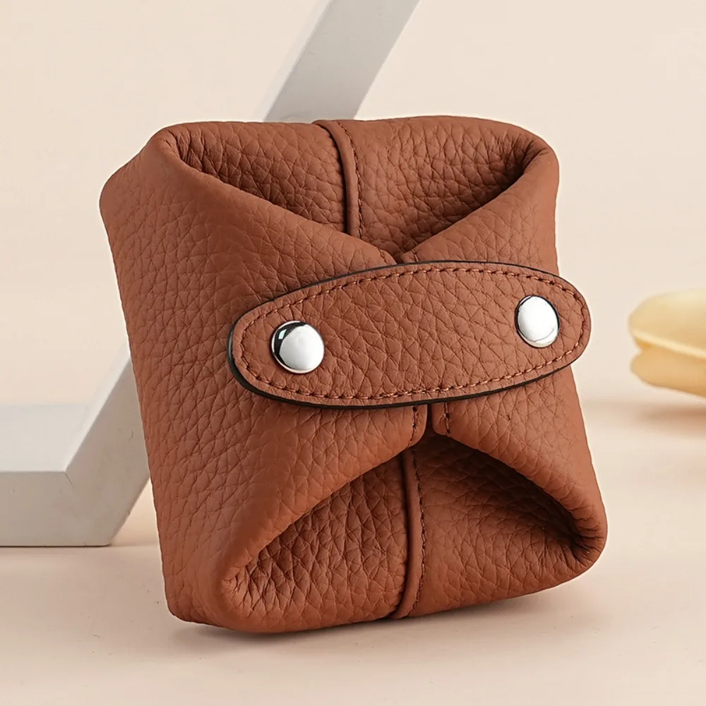 ポータブル多機能牛革小銭入れテクスチャソフト財布大容量本革キーバッグ女性男性用