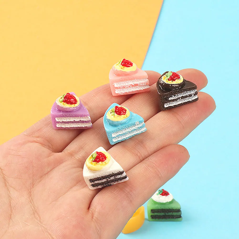 

12Pcs Mini Cake Miniature Dessert Realistic Pretend Food Props Compact Size Dollhouse Kitchen Scene Decoration Collection