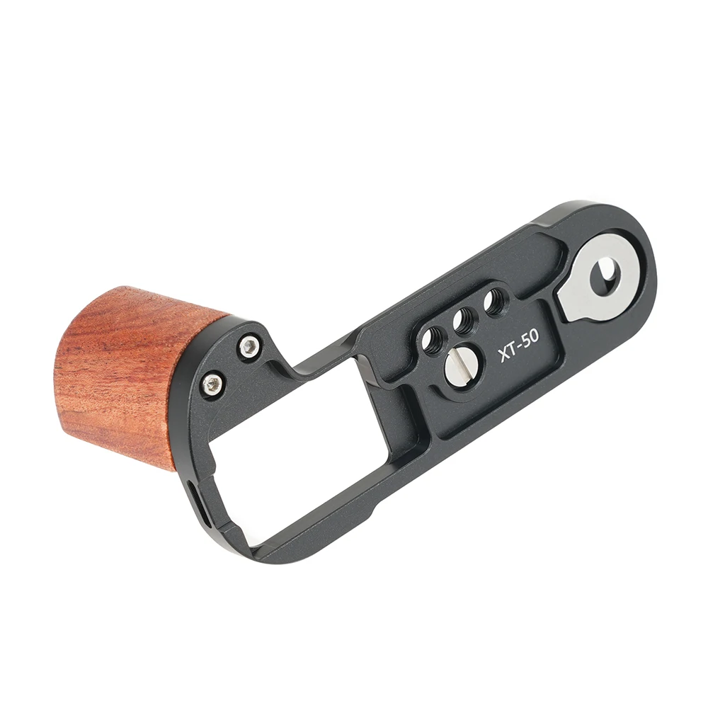 FOTGA para Fuji XT-50 placa L de liberación rápida Vertical/soporte adaptador de agarre manual para trípode de cámara Fujifilm XT50 Arca-Swiss