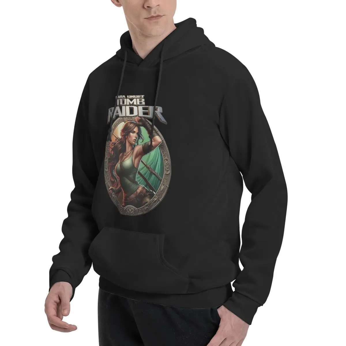 Tombs Streetwear Hoodies Autumn Lara Croft Raider Korean Fashion Hooded Sweatshirts Male y2k Cool Oversized Pullover Hoodie