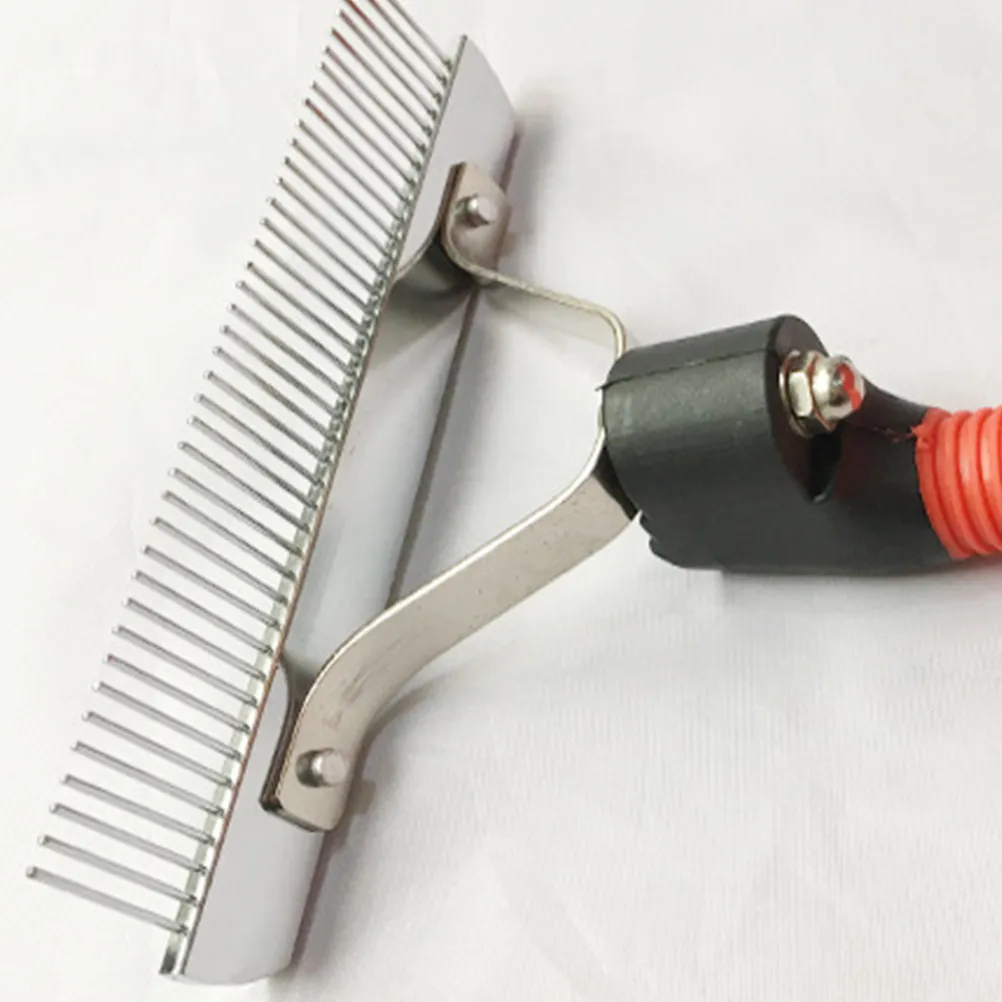 

Резиновая щетка-грабли для ухода за лошадьми с эргономичной нескользящей ручкой, для удаления шерсти домашних животных, для собак и лошадей, для вычесывания, принадлежности для ухода за питомцами