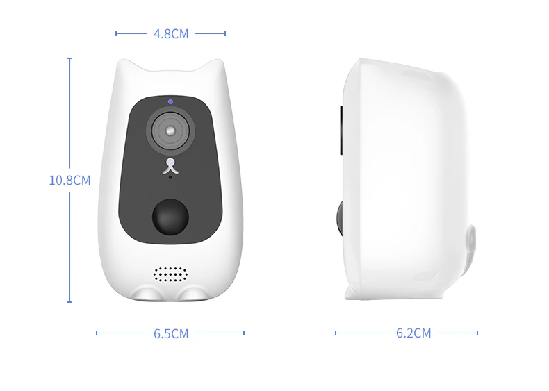 Kamera Pengintai Baterai WiFi Kreatif Surya Nirkabel HD Kamera Pengintai Bayi Rumah Alarm Aplikasi Baterai Suara Dua Arah