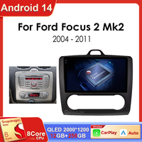 Android 14 Car Radio for Ford Focus Exi MT Mk2 MK3 2004 2005 2006 2007 2008 2009 2011 Multimedia Player GPS Navigation Head Unit