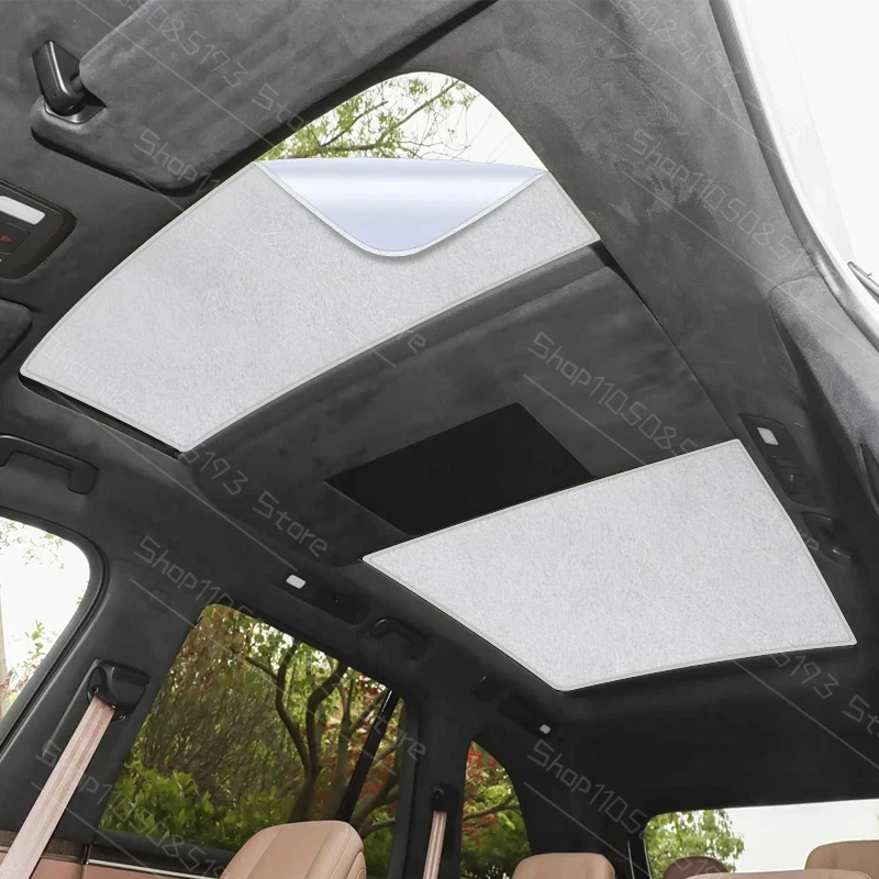 車の抗紫外線静電吸着サンルーフサンシェード-nio-onov-l90-2025-現在用-スエード生地-自動遮熱スカイライト