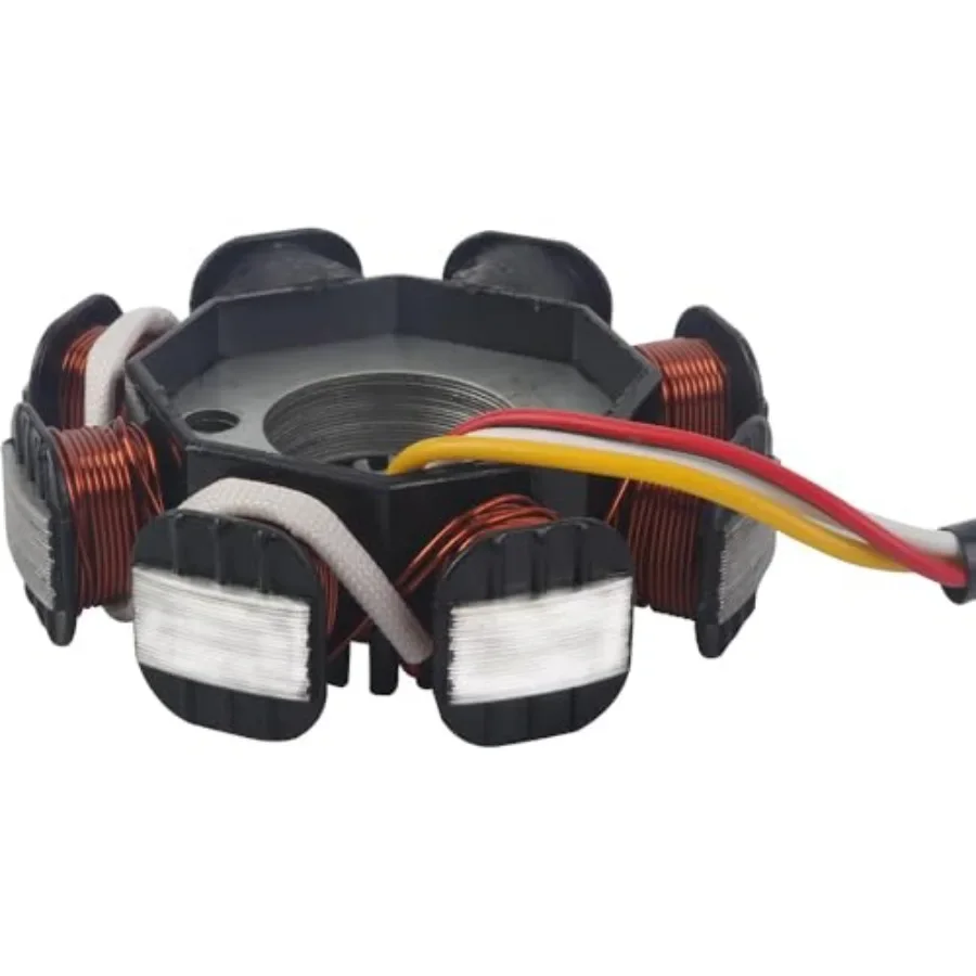 مغناطيسي الإشعال الجزء الثابت 4 أسلاك التيار المتناوب 8 أقطاب يناسب GY6 49cc 50cc 80cc 100cc 125cc 150cc 139QMB 147QMD 152QMI 157QMJ سكوتر Mo