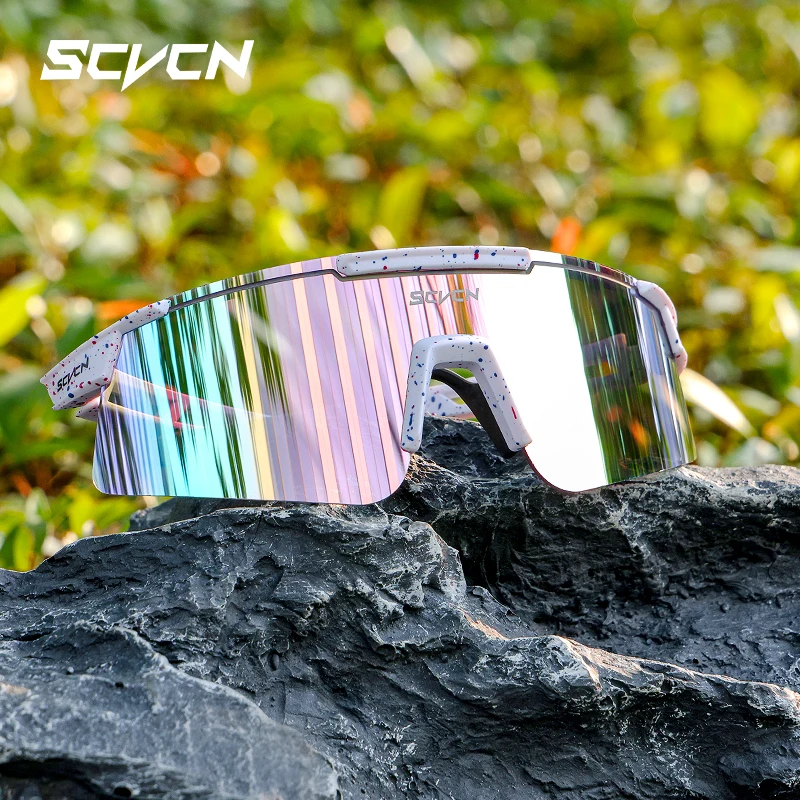 【セール中】SCVCN ホット屋外サイクリングサングラス男性道路運転バイクメガネスポーツ登山女性自転車サイクリング UV400 ゴーグル