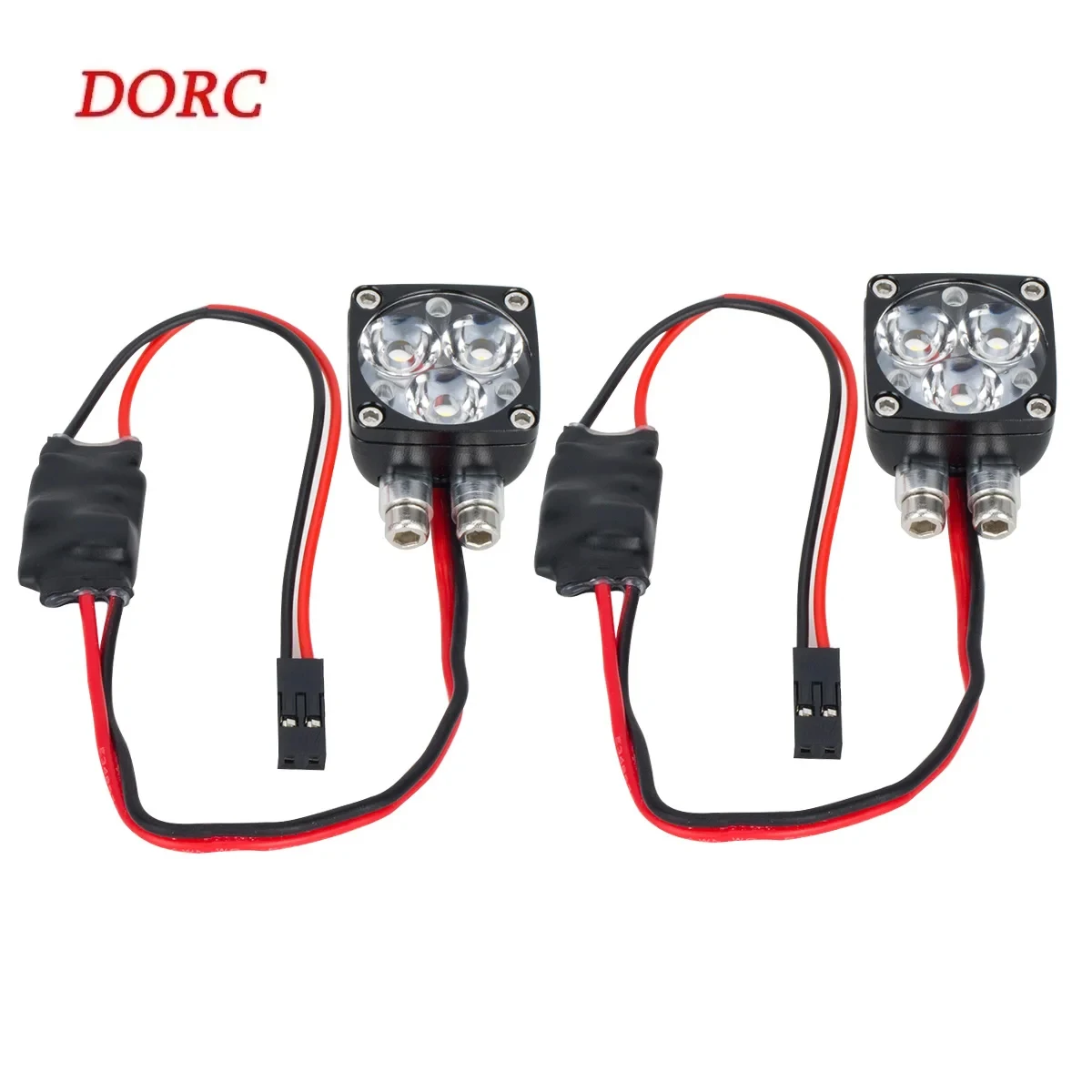 

RC Car Super Bright Square LED Lights Headlight 20*21mm for 1/10 1/8 RC Crawler Axial SCX10 Wraith TRX4 TRX6 DIY Parts