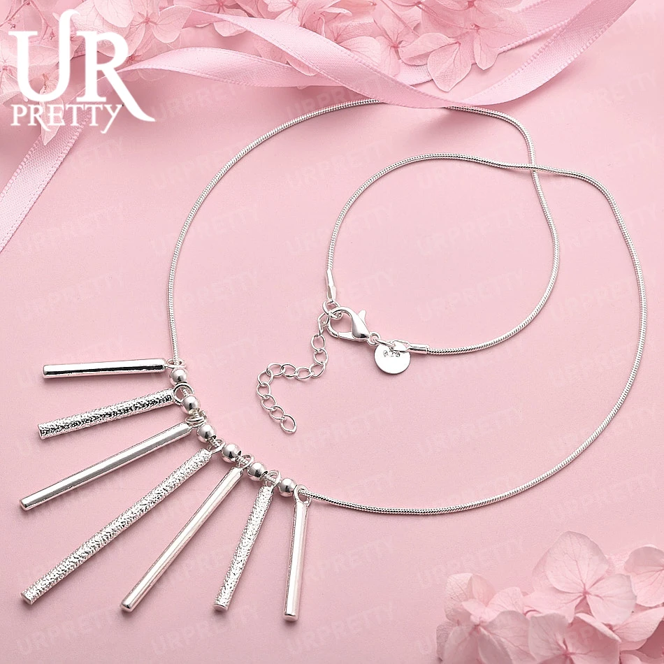 

925 Sterling Silver 20 Inch Snake Chain Engagement Necklace Women Men Party Birthday Gift Wedding Fashion Jewelry