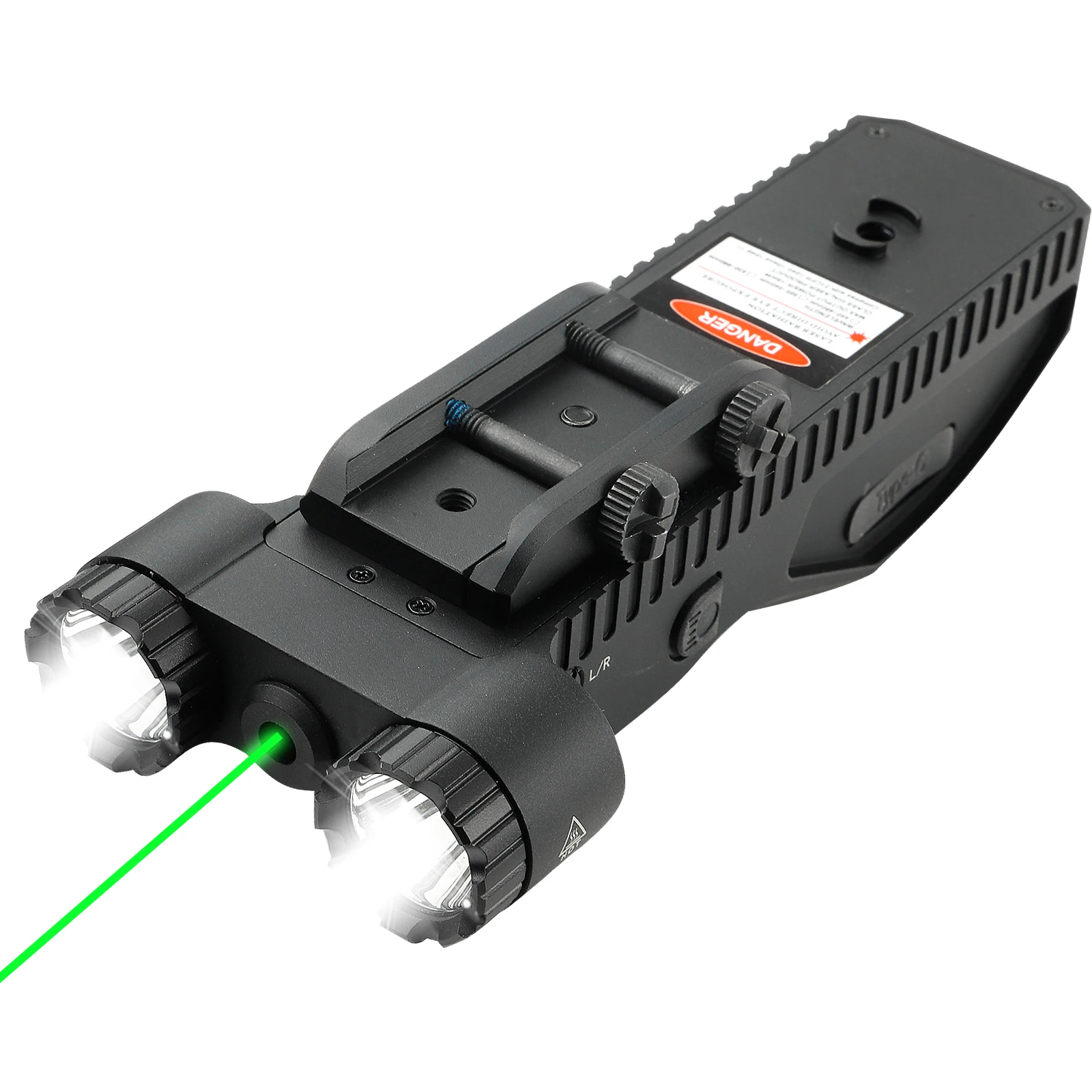 

Перезаряжаемый тактический фонарик на 2200 люмен, зеленый лазерный луч, комбинированный низкопрофильный дизайн, светильник для оружия для планки Пикатинни M-LOK