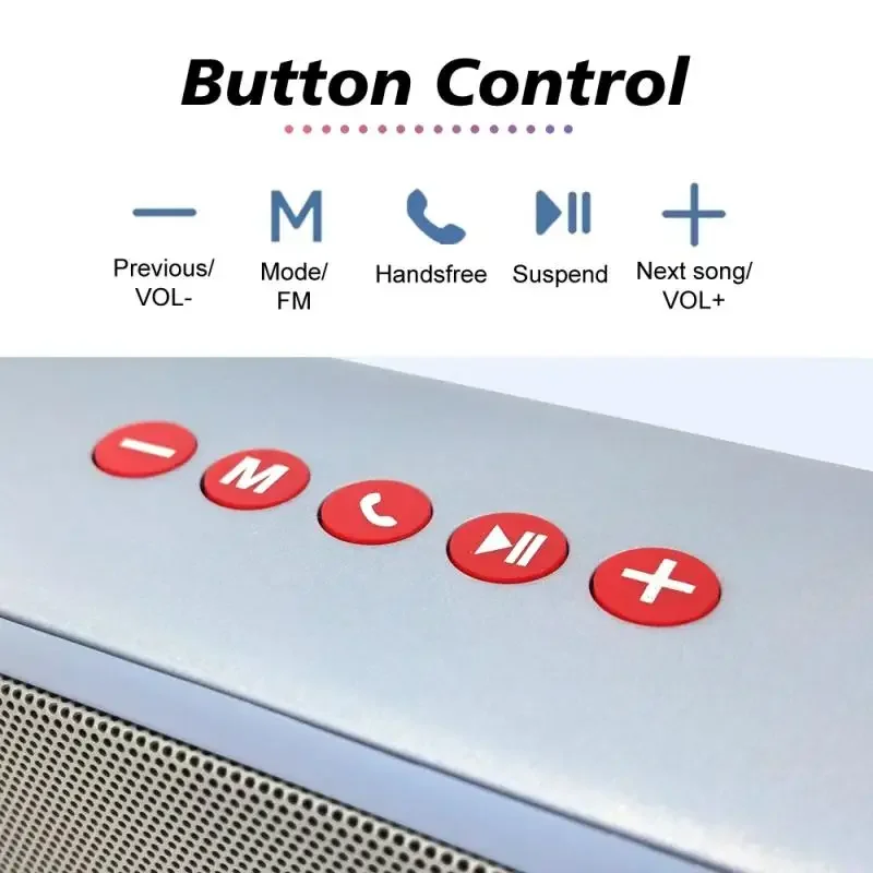 Tg271-ポータブルBluetoothスピーカー,ワイヤレススピーカー,防水,屋外,ベースコラム,サウンドボックス,USB, TFカード,FM, 2400mAh