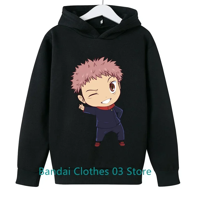 

New Jujutsu Kaisen Anime Hoodie Children's Printed Hooded Pullover Harajuku Boys and Girls Fashion Casual Spring and Autumn Wear