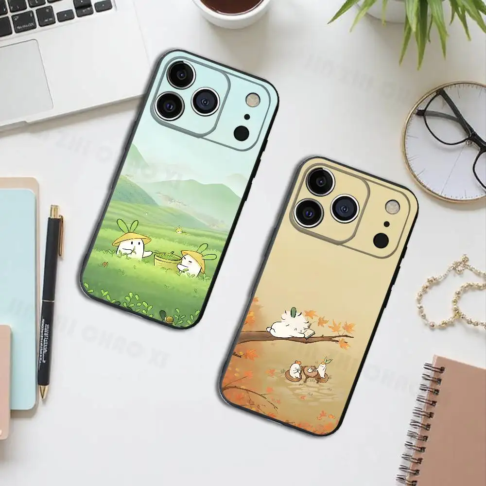 

Tao Yuan LUO Silicone Soft Phone Case For IPhone17 16 15 14 13 12 11 Pro Max Plus X XR SE Cover