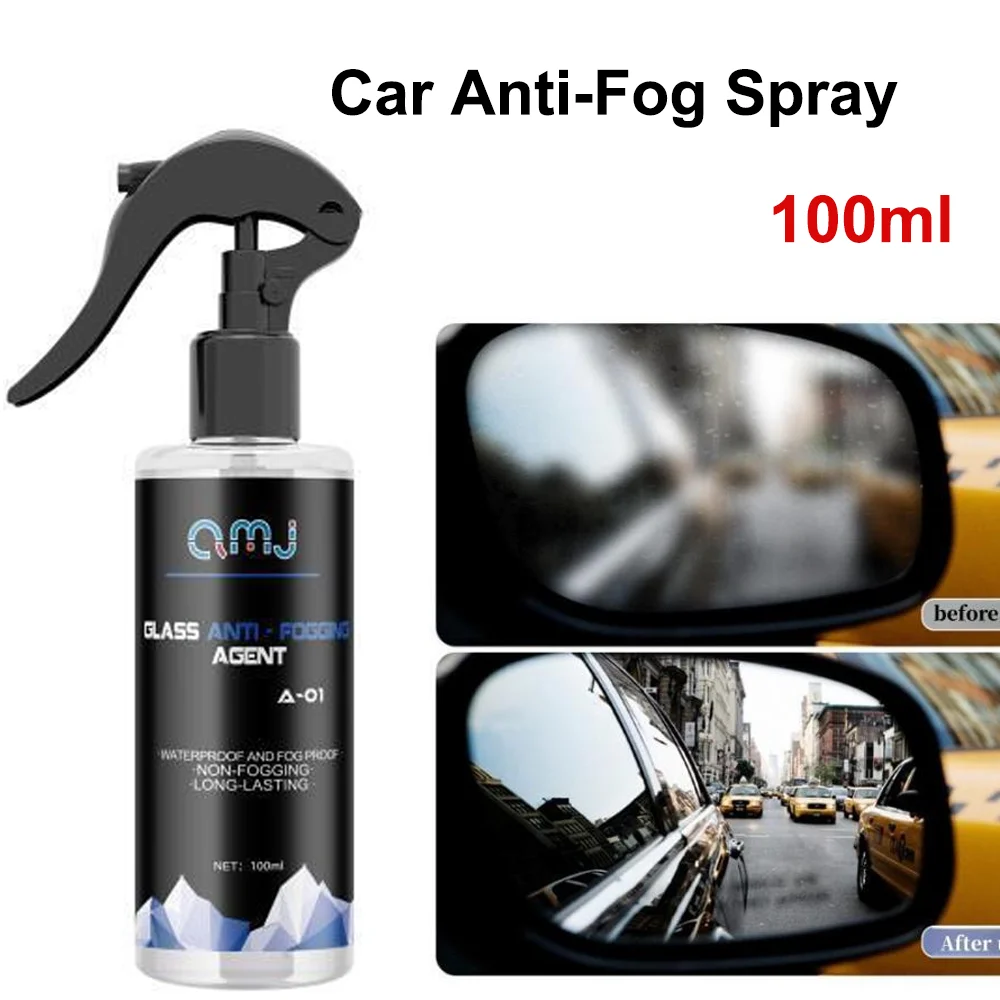 Auto Anti-Fog Spray Car Mirrors and Windshields Glass Coating Agent 30/100ml Defogger Fog Cleaning Clear Vision Car Cleaner Tool